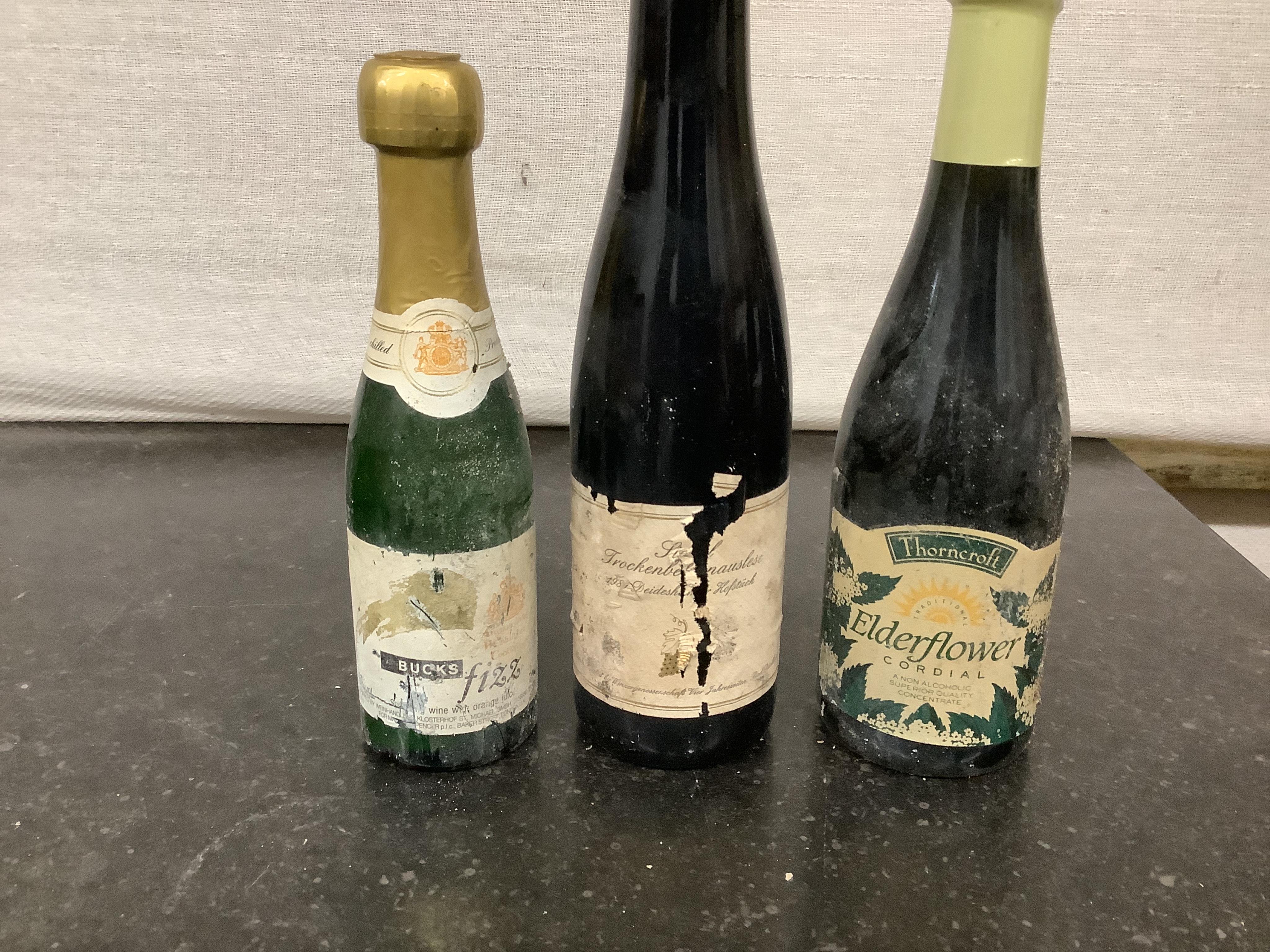 Forty one assorted bottles of wine. Condition - fair, many labels degraded, from a local private cellar)